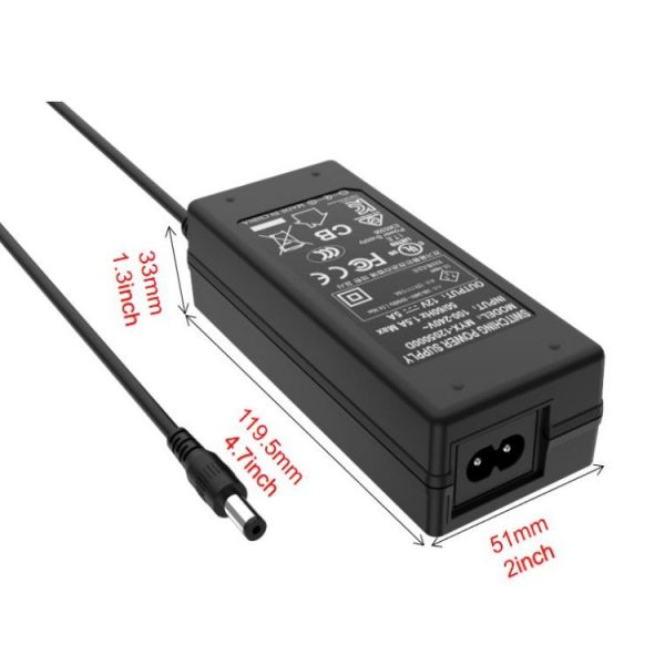 12V 5A AC DC Desktop Power Adapter 60w - Image 7