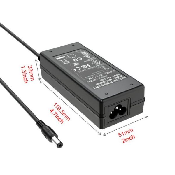 12V 5A AC DC Desktop Power Adapter 60w - Image 2
