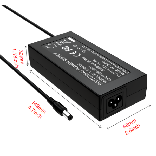12V 6A Desktop Power Adapter 72w - Image 2