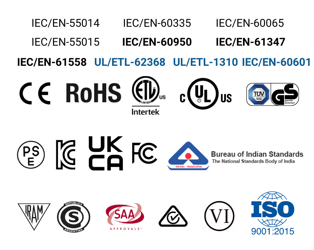 Certifications No Text