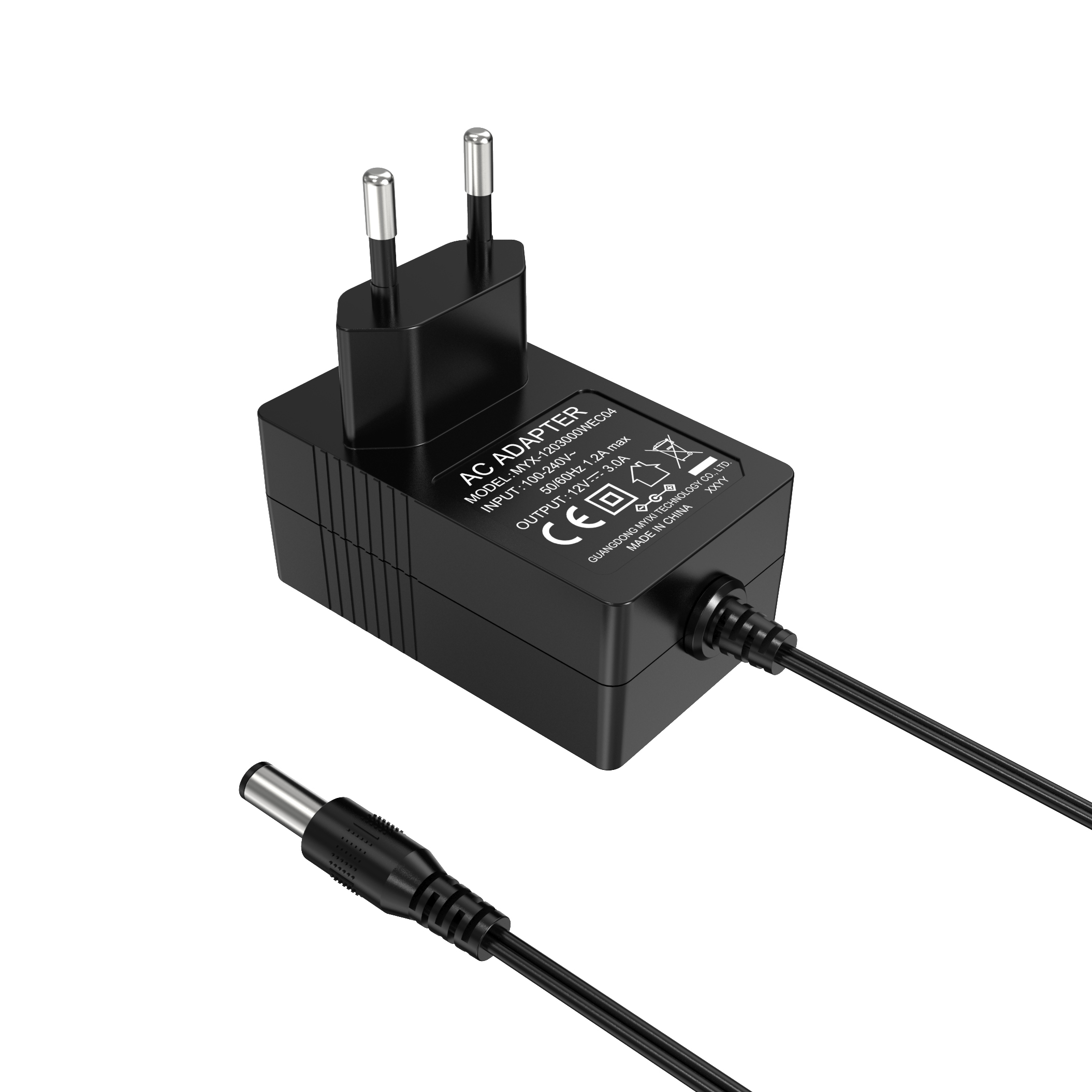 36W Compact Wall-Mounted Power Adapter